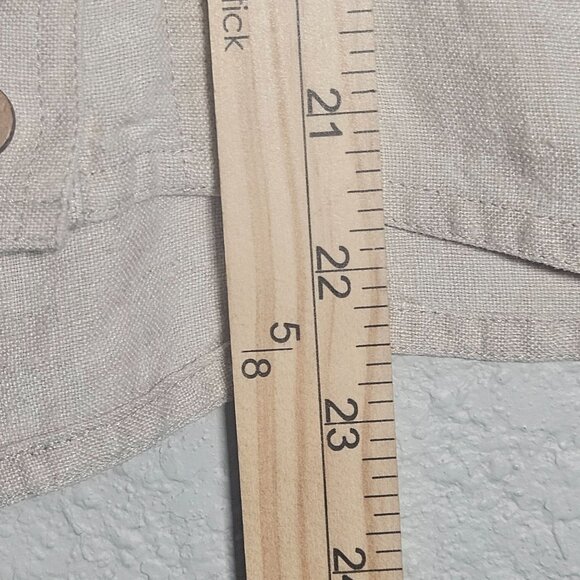 J Jill Natural Linen Women’s Tank Top Med Minimalist Capsule Resort Coastal Chic - Picture 9 of 10